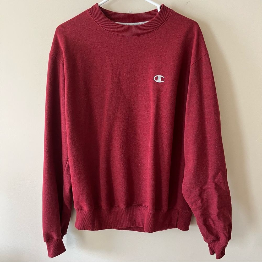 Red Champion Eco Sweatshirt Size Medium